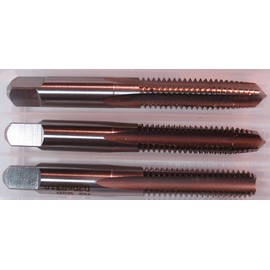 Kodiak Cutting Tools KCT203630 USA Made Hand Threading Tap Set, Includes Taper, Plug and Bottom Taps, H3 Limit, Ground Threads, High Speed Steel, 4 Flute, 3/8-16 Size (Pack of 3)