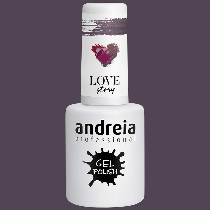 Andreia Semi-Permanent Nagellack Gel Poliermittel Farbe 307 Lila - Grautöne