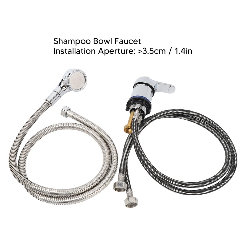 31.5in Shampoo Bowl Faucet 47.2in Hose High Pressure Sprayer M
