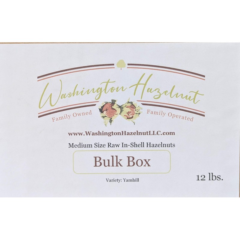 Hazelnuts in-shell from our family orchard in Washington state. (Raw,