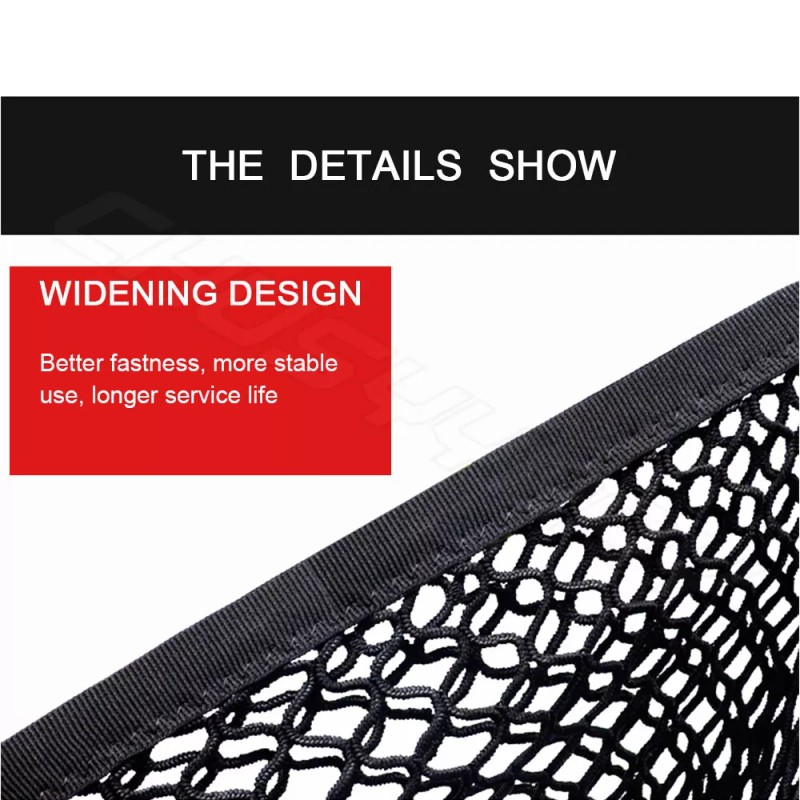 CHUSYYRAY Rear Trunk Envelope Style Mesh Cargo Net for JEEP