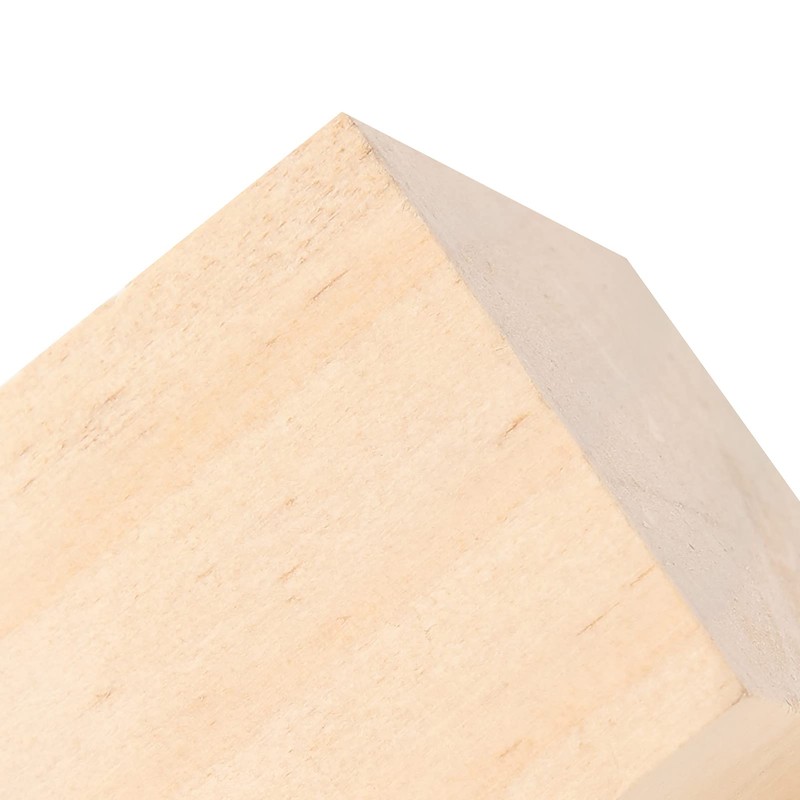 12Pcs Pine Wood Wooden Blocks, Approx. 4 X 4 X