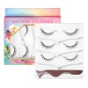 3 Pares De Pestañas Postizas 3d Naturales + Ayuda Pestañas