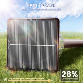 NEWMESSI HIGH-Power 2-in-1 Warm&Cold,4 Pack Super Bright Solar Lights Outdoor IP65 Waterproof,3000/12000K,Up to 28 Hrs Solar Walkway Lights for Yard,Patio,Landscape,Sidewalk,Driveway,Lawn