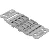 WAGO Mounting carrier with strain relief, 4-way, for inline splicing