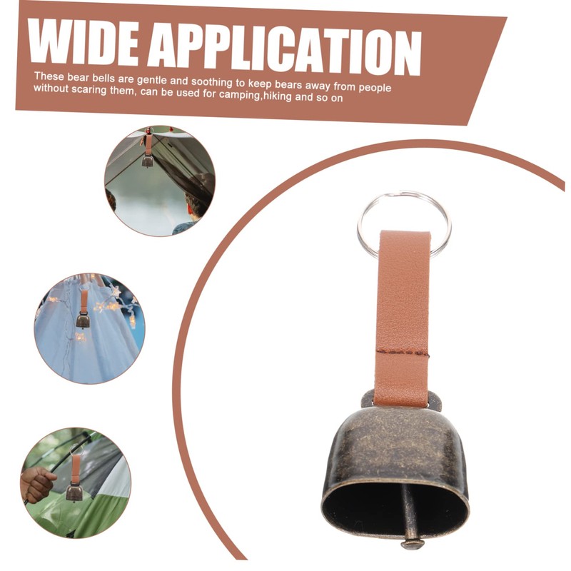 BESPORTBLE 8pcs Camping Bear Bell Pendant Sound for Outdoor Safety