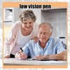 Colarr 24 Pcs Thick Tipped Low Vision Pen Black Ink