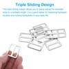 PATIKIL Metal Tri-glide Slide Buckle 25mm, 8 Pcs Zinc Alloy