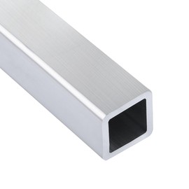 1.5"x 1.5" Aluminum Structural Square Tube (.125" Wall), Seamless, 48" — 80/20 Compatible, Industrial DIY, 1Pcs