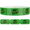 1000 Pieces St. Patrick's Day Raffle Tickets Green Shamrock Tickets