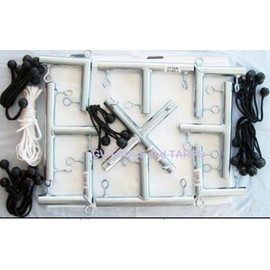 12' x 16' Outdoor Hanging Home Theater Portable Projection Movie Screen Kit 3/4" Fittings ~ Pipe NOT Included