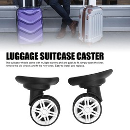 Luggage Wheels Replacement, Set of 2 360° Rotation Luggage Suitcase Wheels, Universal Replacement Luggage Wheel Repair Suitcase Bag Parts Spiner, Luggage Suitcase Trolley