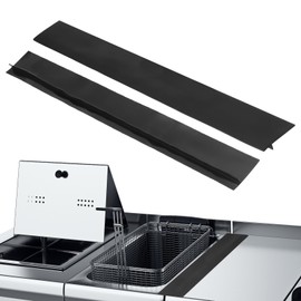 PATIKIL Silicone Stove Gap Covers, 2 Pack Kitchen Stove Gap Filler 25 Inch Heat Resistant Oven Gap Filler Seal Strips for Stovetop Ovens and Counter, Black