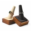 Papten Single Finger Ring Display Stand Wooden Ring Holder Jewelry