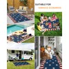 Independence Day Country Star Outdoor Rug 4x6ft, Waterproof Indoor Outdoor