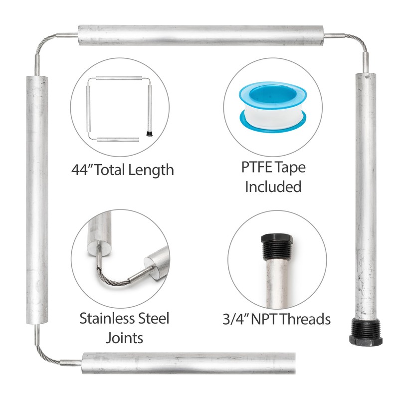 Water Heater Anode Rod - Aluminum Anode Rod for Hot
