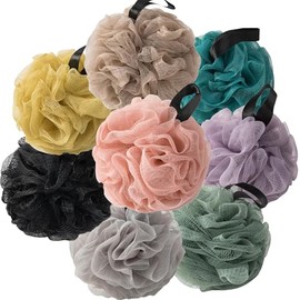 Esponjas Lufa Ducha Paquete Unidades Negro Verde Oscuro Pavo Real Caqui Gris Rosa Morado Amarillo