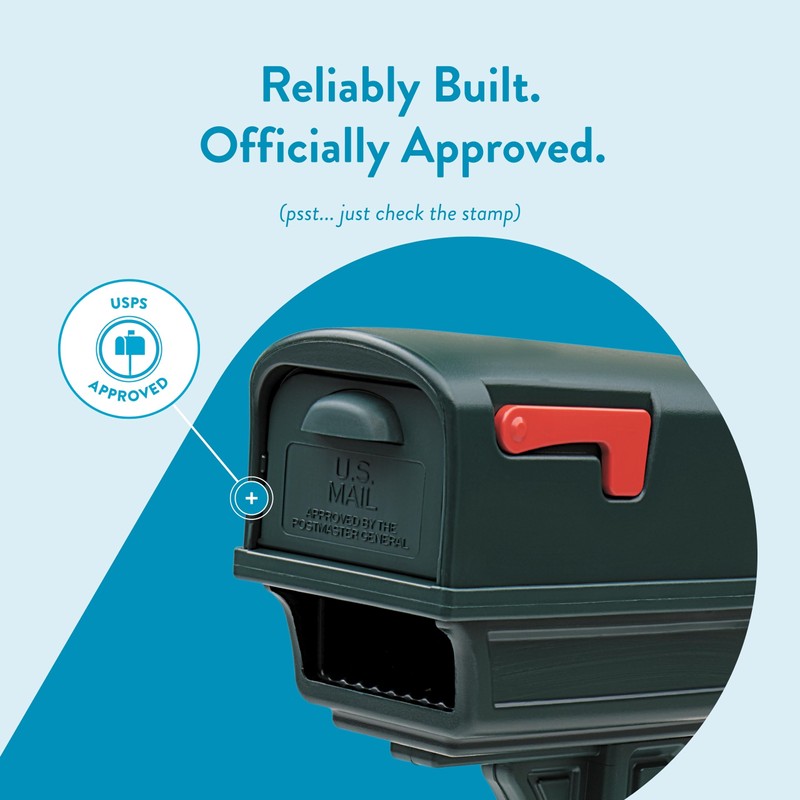 Architectural Mailboxes Gentry Plastic, Dual Access, Mailbox and Post Kit,