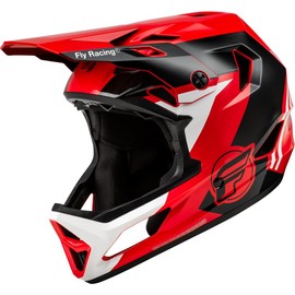 Fly Racing Rayce MTB/BMX Bicycle Helmet (Red/Black/White, Large)