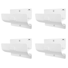 ALWORG Ladder Hooks Set of 4 – White Heavy Duty Garage Wall Hooks, Use as Ladder Holder, Step Stool Hanger