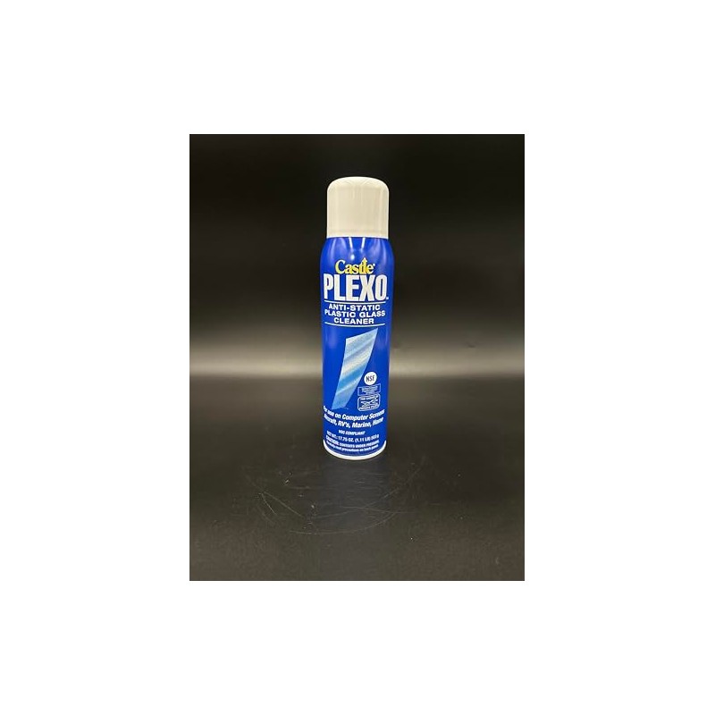 Castle Plexo Anti-Static Plastic Glass Cleaner, 17.75 oz