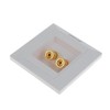 BAOBLADE Speaker Terminal Square Shape Wall Face Plate with 2