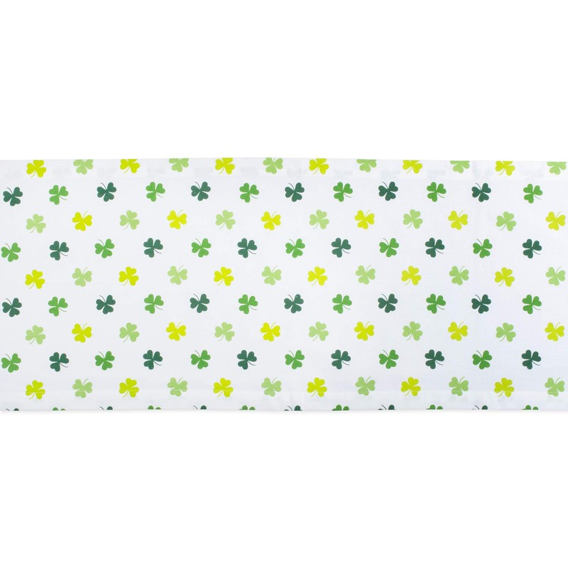 DII St. Patrick's Day Collection Tabletop, Table Runner, 14x72, Shamrock