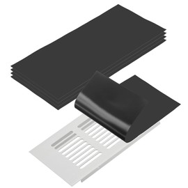 PATIKIL 11.9" x 5.5" Magnetic Vent Cover, 6 Pcs Floor Wall Air Registers Cover Magnet Vent Blocker for Home RV HVAC Fireplace Furnace, Black