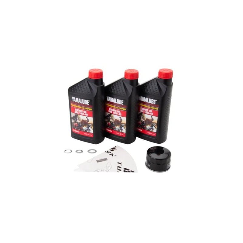 TUSK 4-Stroke Oil Change Kit Yamalube All Purpose 10W-40 Compatible