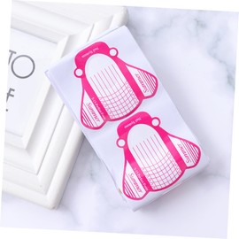 Healvian 200pcs Nail Art Guide Stickers Plane Shaped Nail Tips for Uv Gel Extensions Essential Manicure Tool for Home Salon Use Easy to Apply Remove