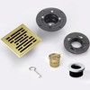 4 Inch Square Shower Floor Drain, Shower Drain Kit with