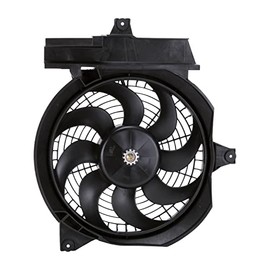 TYC 610610 Hyundai Santa FE Replacement Condenser Cooling Fan Assembly