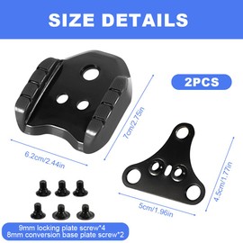 Mineup 2 Stücke Fahrrad Cleats, Fahrrad Schuhplatten, Fahrradpedaladapter, Schuhe Adapter Cleats, SPD Cleats Set, Fahrradschuhe Cleats für Radfahren Rennrad Cycling Cleats Pedalen