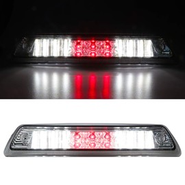 Fit For Ford F150 2009-2014 LED 3rd Brake Light Third Brake Light Cargo Light Center High Mount Stop Light Replacement (Chrome Housing Clear Lens)