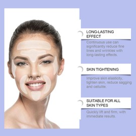 Gesichtsfalten Entferner Streifen, Face Lifting Tape, 32 Stücke Silikon Anti Falten Aufkleber, Antialterung Anti-Falten-Pflaster, Fade Feine Linien Und Nasogramme