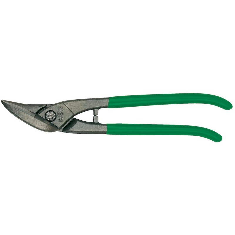 Bessey D116-280L Left Cutting Shape and Straight Cutting Snips, Blue/Grey