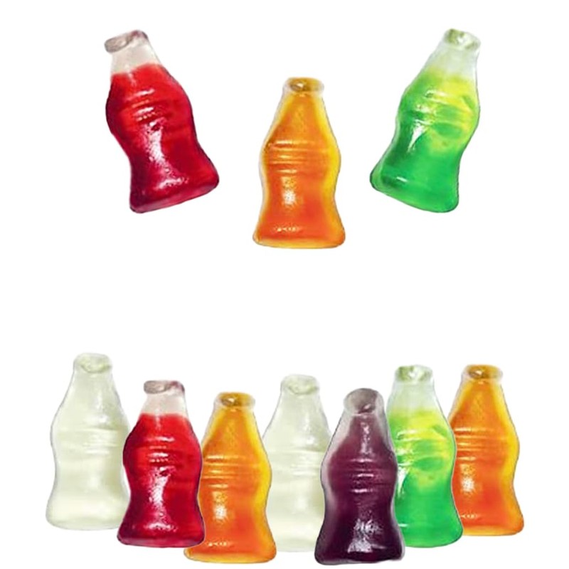 Fruidles Mini Soda Gummy Pop Candy Mix, Delicious Multicolor Fruit