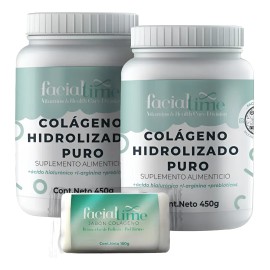 Kit 2 Colágeno Hidrolizado Puro + Jabón De Colágeno