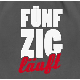 Shirtracer - Gym Bag Backpack - 50th Birthday - Fiftieth Runs, 1 Dark Grey