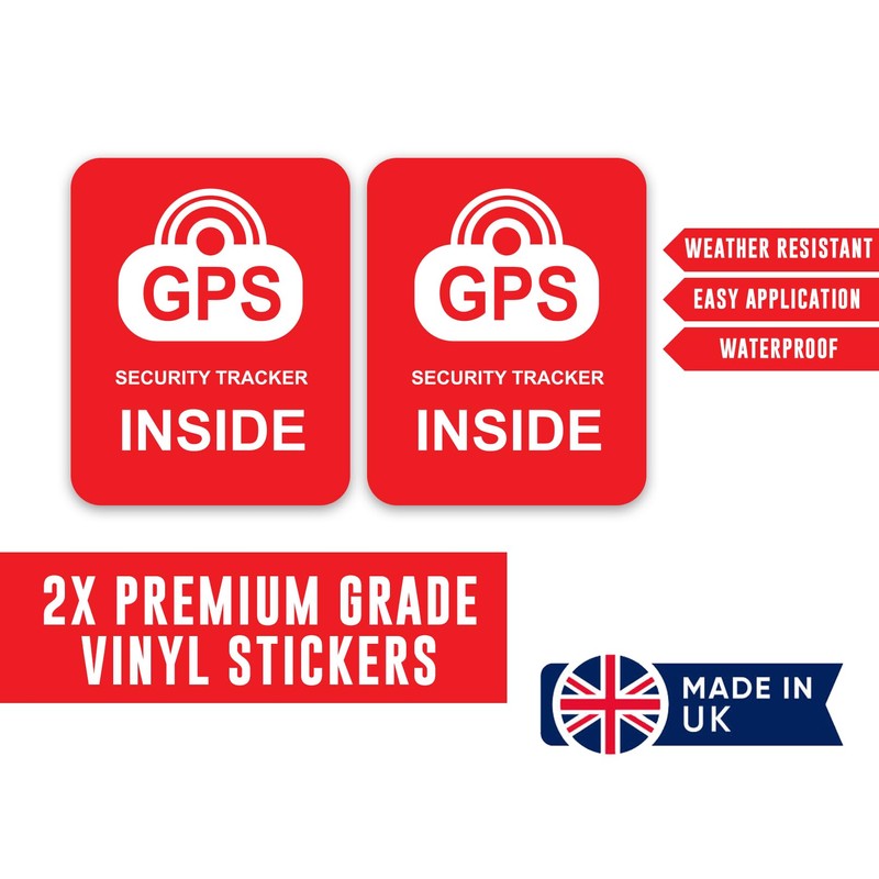 (2 Pack) GPS Security Tracker Inside Sticker (2 Pack) for