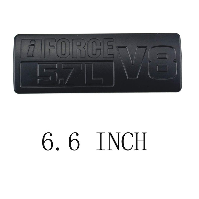 2pcs IFORCE 5.7L V8 Metal Badge Side Emblem, 3D Door