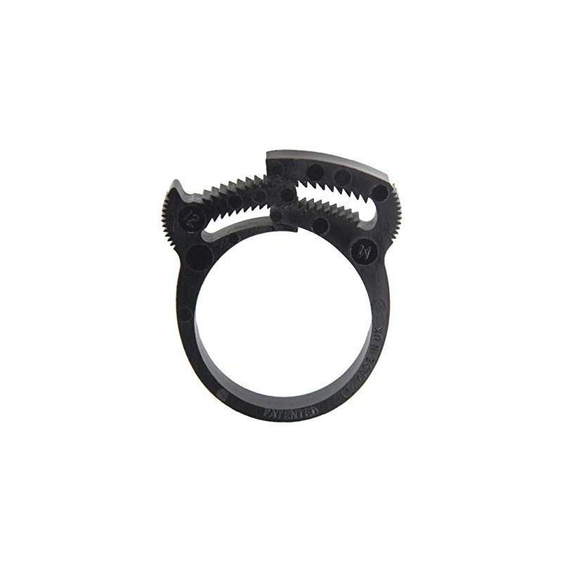 ToolNerds Black Nylon Hose Clamp 38-41mm