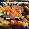 Set of 8 barbecue skewers, campfire, retractable marshmallow skewers, campfire