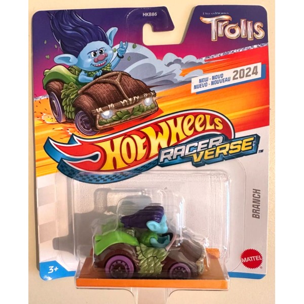 Hot Wheels NIB Mattel Hot Wheels Racer Verse Trolls Branch