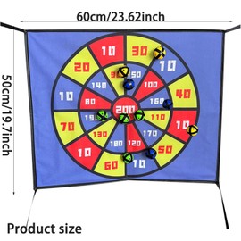 Lyfengdeam Trampoline Dart Game Accessory with 10 Foam Balls – Indoor Sports Competition Game for Family, Safe Dart for Trampoline Fun (Dart Accessory)