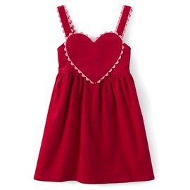 Gymboree,and Toddler Embroidered Sleeveless Skirtall Jumpers,Ruby Valentine,8