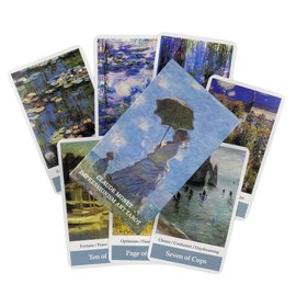 Atesswy Claude Monet Impressionism Art Tarot Deck - 78 Tarot Cards, Pocket Edition (Card Size: 4.06" x 2.36")