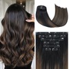Clip in Hair Extensions 120G 100% Brazilian Remy Human Hair