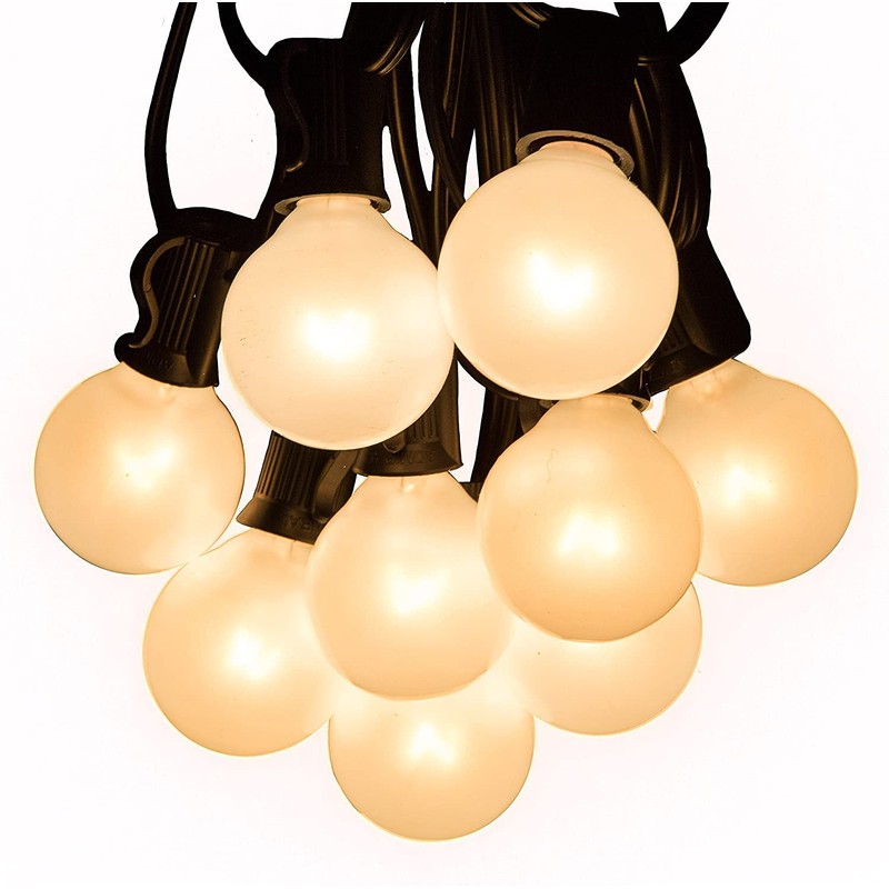 Abeja 25FT Outdoor String Lights, G40 Globe Patio String Lights