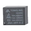 AllGIFT 5pcs JQC-3FF-S-Z DC 12V Electromagnetic Power Relay, PCB Mount,